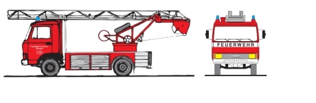 Loewe 4042 - H0 - Magirus Deutz 90 M 5 - DL 18 - Feuerwehr Tübingen